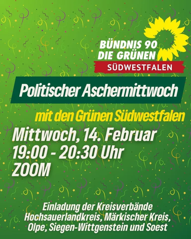 „Politischer Aschermittwoch mit den GRÜNEN Südwestfalen“