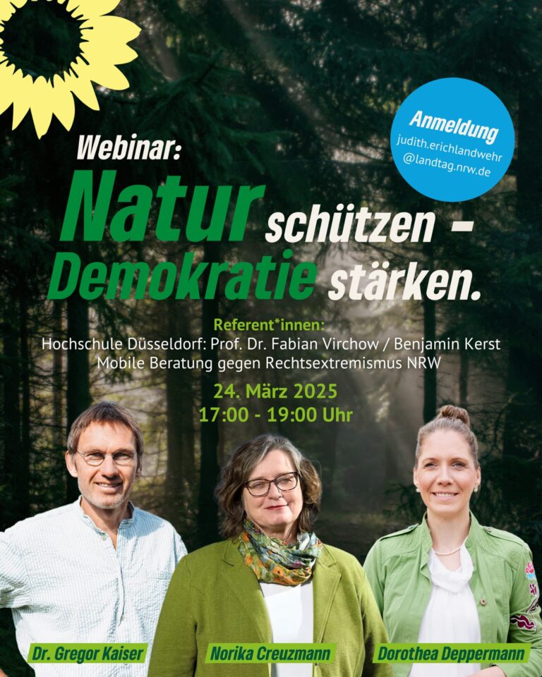 „Natur schützen – Demokratie stärken: Rechte Strömungen in der Ökologie in NRW“