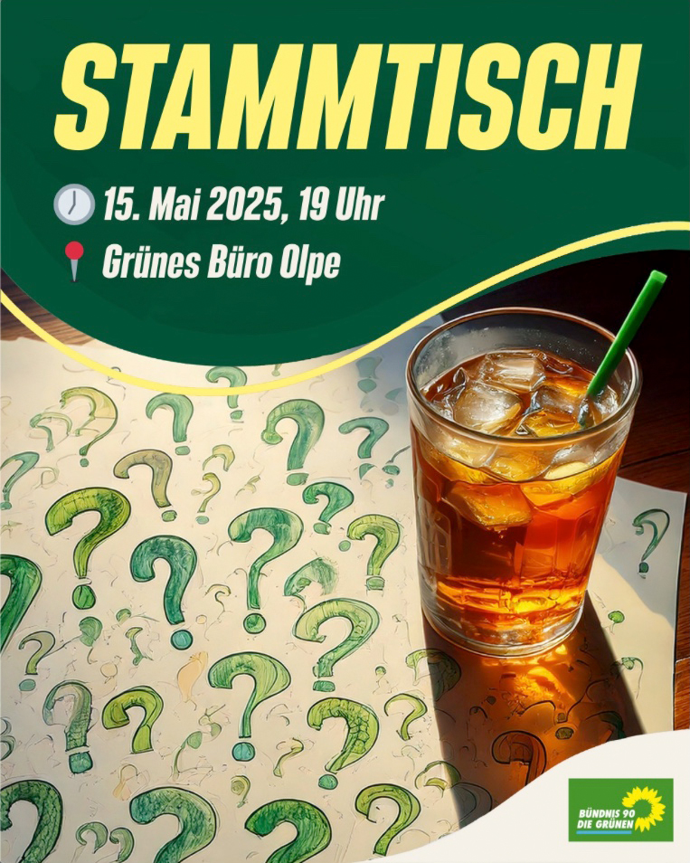 Grüner Stammtisch mit unseren Kommunalkandidat:innen! 📢🌱
