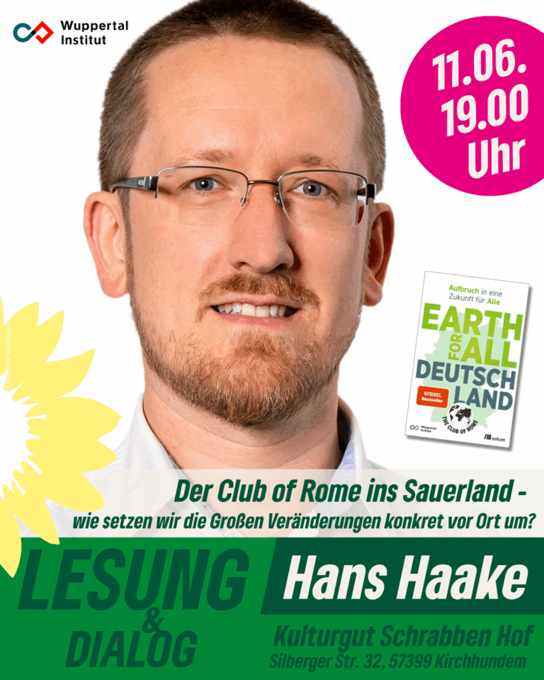 „Der Club of Rome ins Sauerland – wie setzen wir die Großen Veränderungen konkret vor Ort um?“