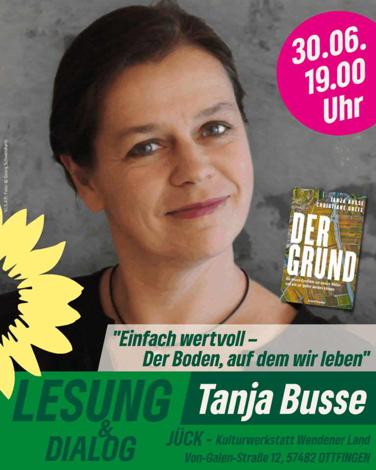 Lesung & Dialog  | Tanja Busse „Einfach wertvoll – Der Boden, auf dem wir leben“