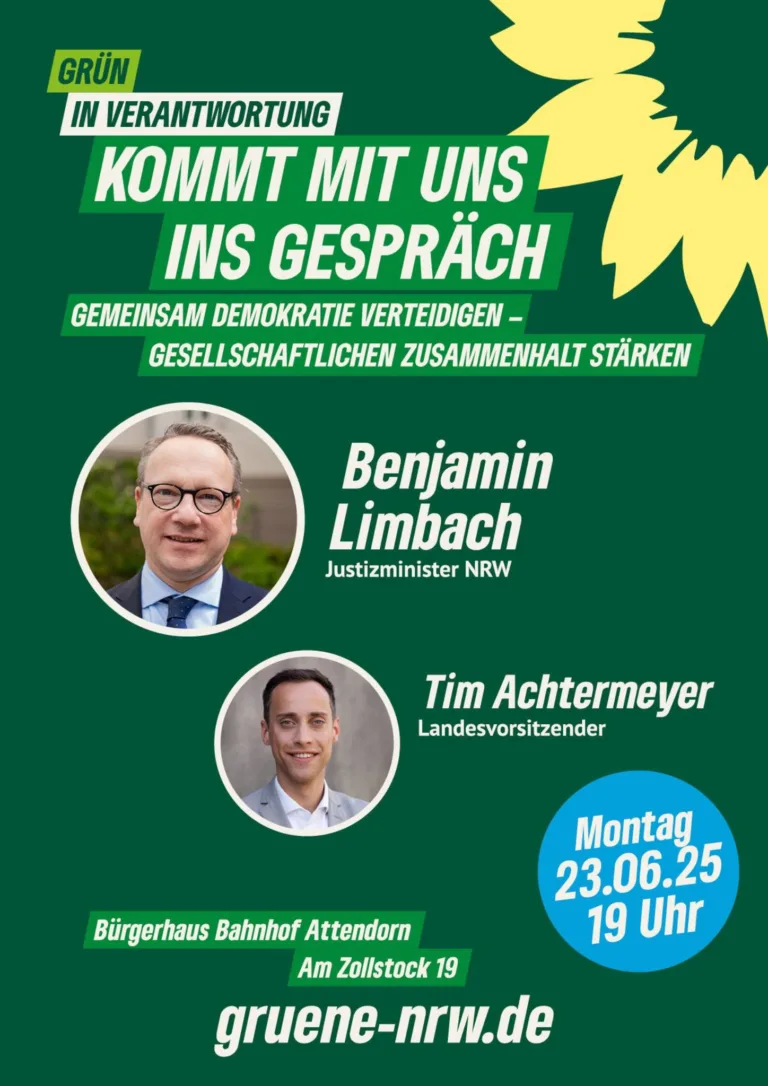 GRÜN IN VERANTWORTUNG – KOMMT MIT UNS INS GESPRÄCH