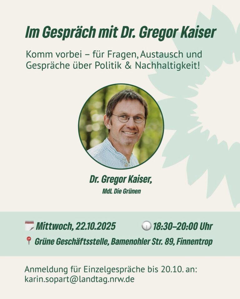 Im Gespräch mit Dr. Gregor Kaiser MdL