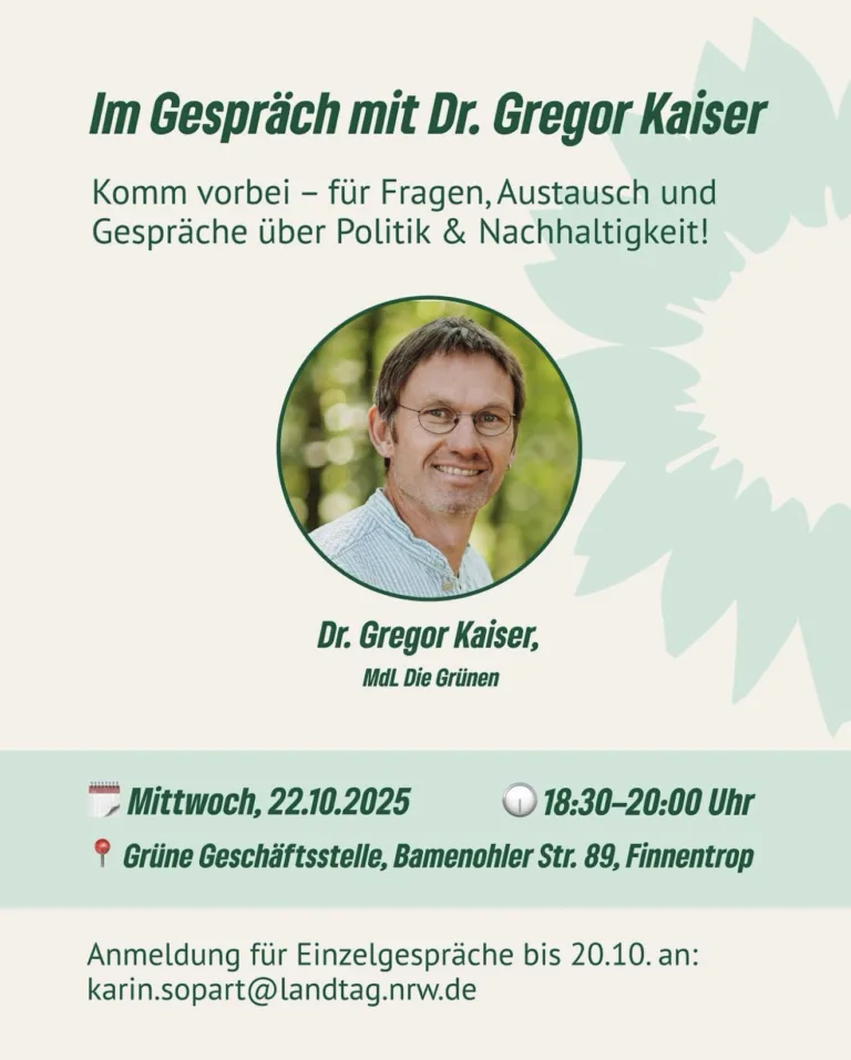 Im Gespräch mit Dr. Gregor Kaiser MdL