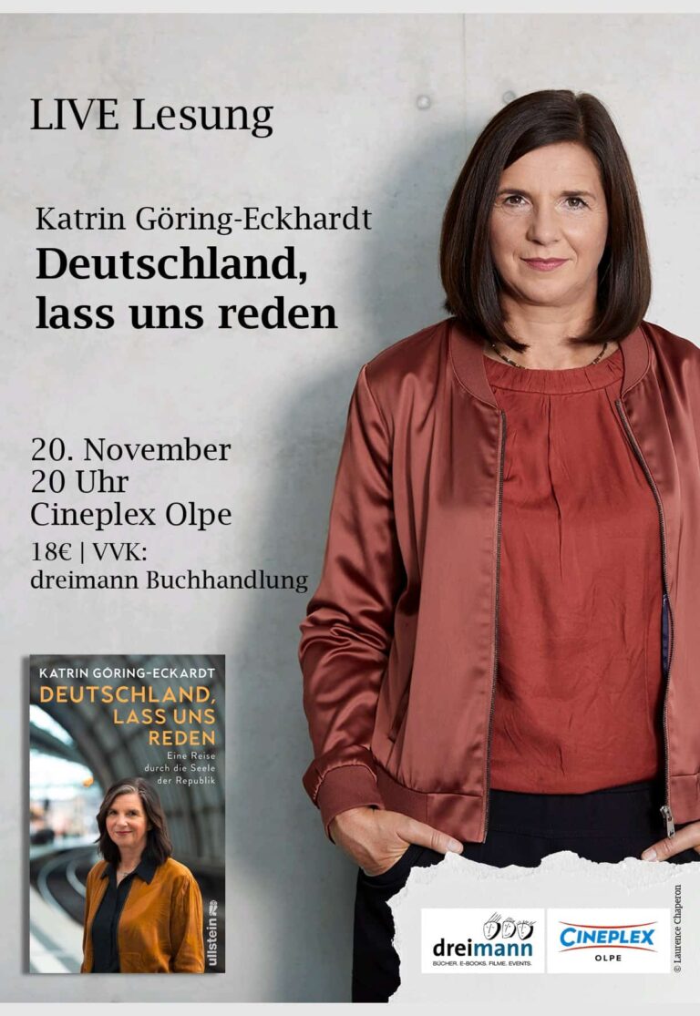 Lesung  | Katrin Göring-Eckhardt „Deutschland, lass uns reden“