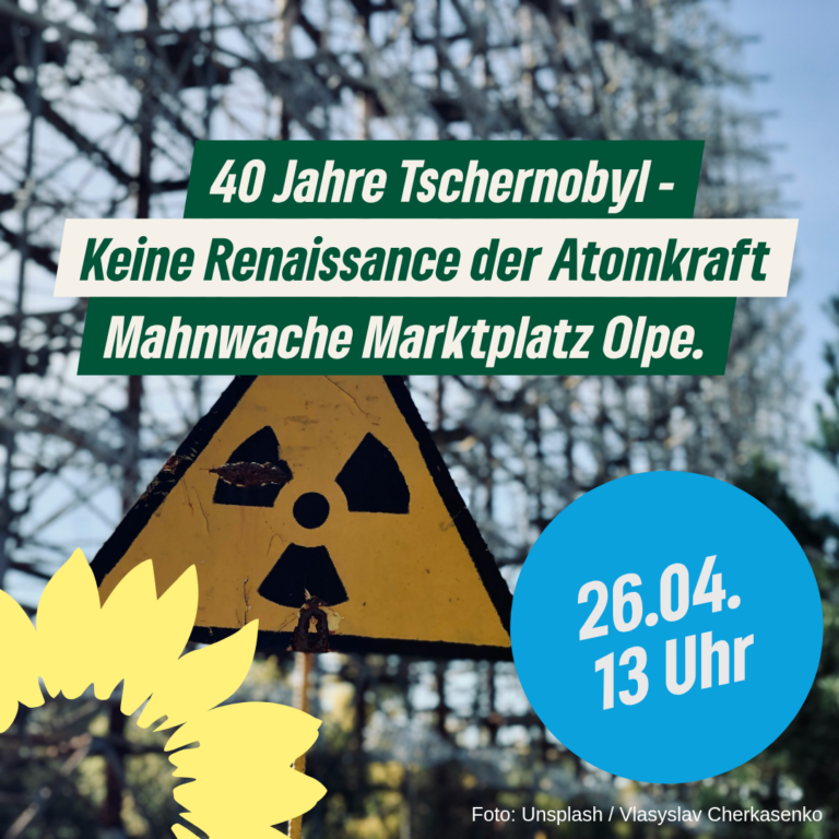 40 Jahre Tschernobyl – keine Renaissance für Atomkraft