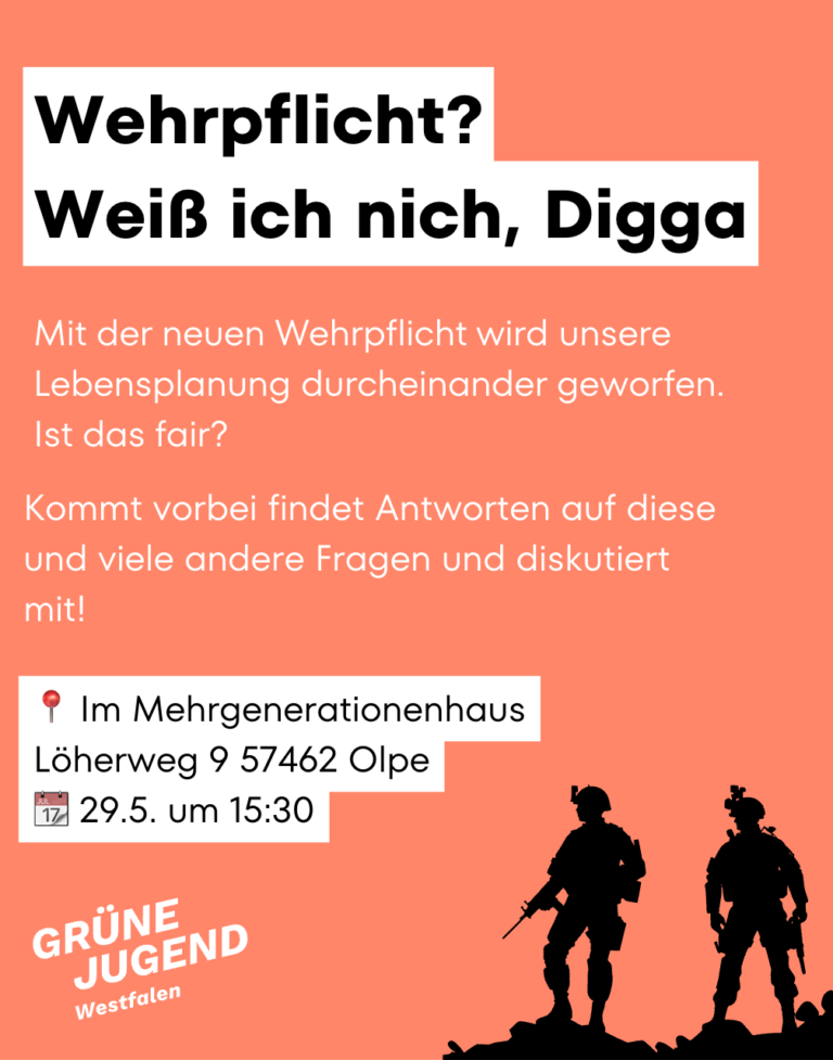Diskussion zur Zukunft der Wehrpflicht – mit jungen Stimmen aus Olpe